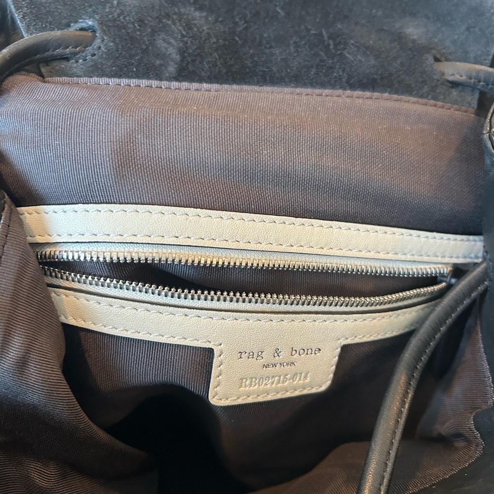 rag & bone Black and Phython Snake Pattern Backpack - Picture 5 of 5